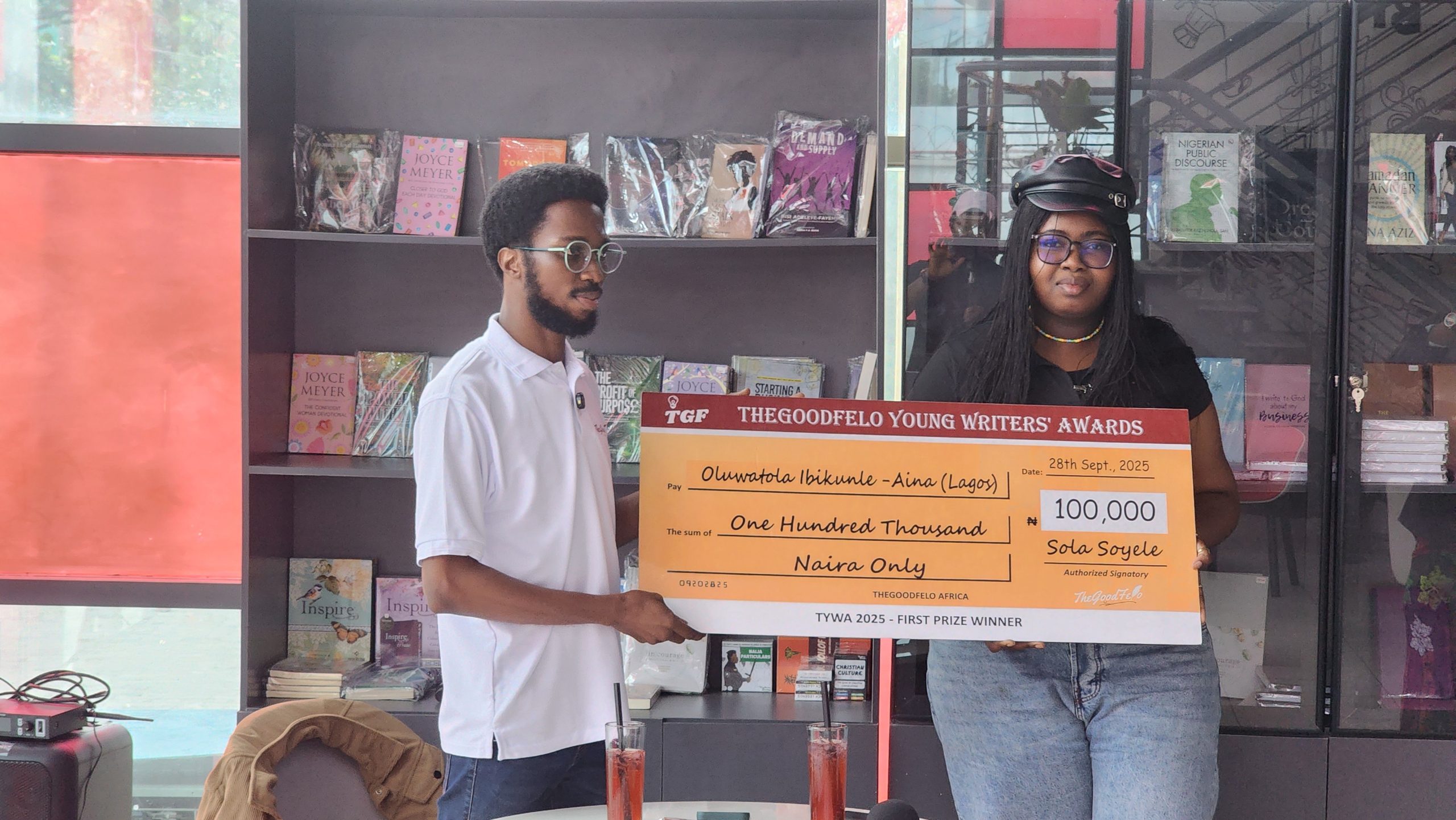 TYWA 2025 Award Presentation to Oluwatola